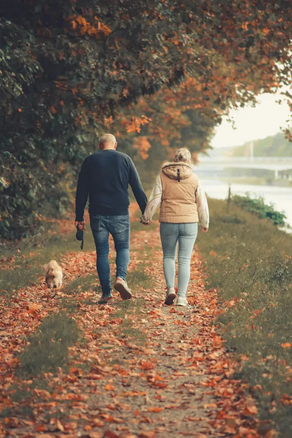 Couple walking