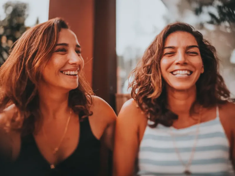 Two happy women